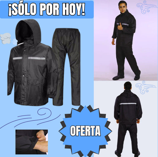 MOTORAIN™|IMPERMEABLE REFLECTIVO TODO TERRENO☔👖